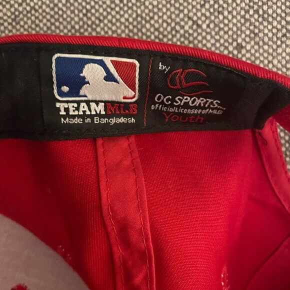 Anaheim Angels Red Adjustable Youth Baseball Hat OS - Picture 5 of 6